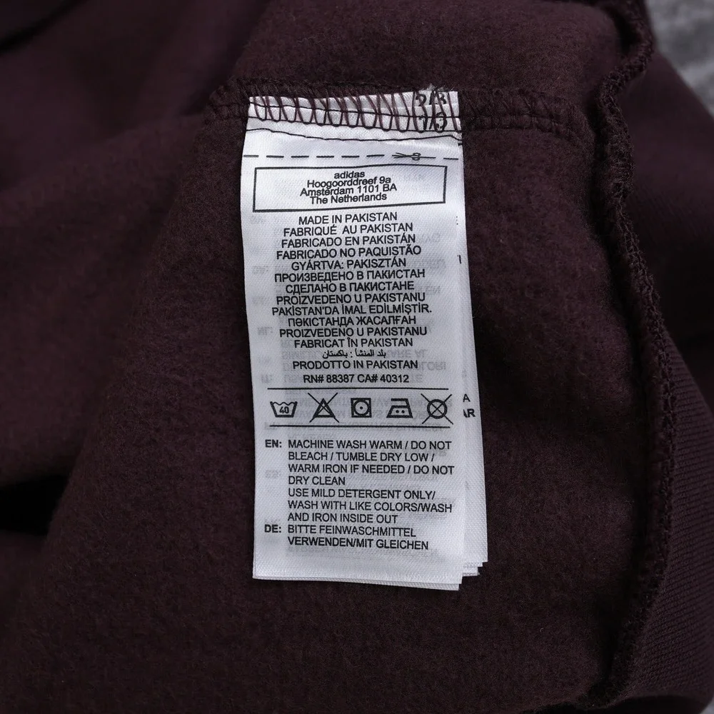 Adidas Sweatshirt Hoodie Men M EVO LIN HD Shadow Brown Retro Logo New Tag 4XL